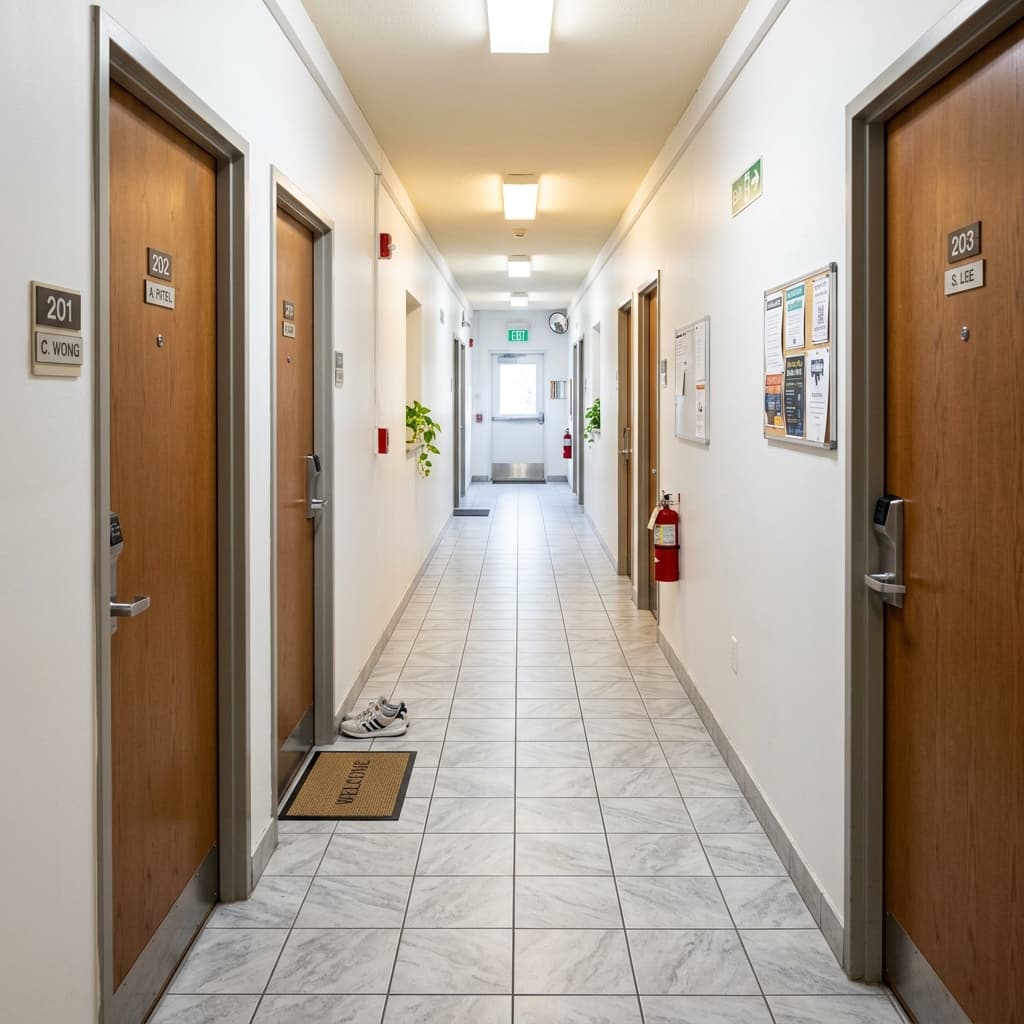 Clean Hostel Corridor