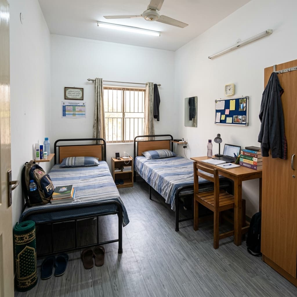 Hostel Room - Two Beds Workspace
